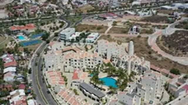 LOS CABOS MEXICO-2020: Aerial View Of A Resort With A Large Pool Next To Other