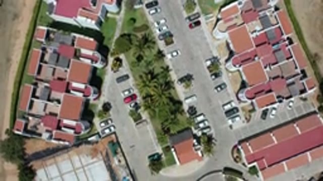 LOS CABOS MEXICO-2020: Drone Filming A Hotel In The Middle Of The Desert