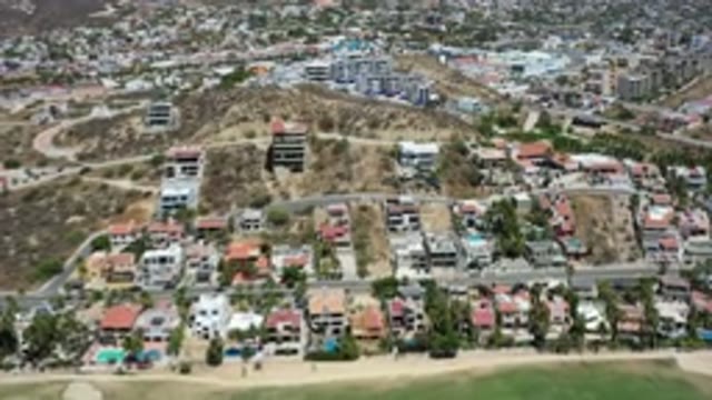 LOS CABOS MEXICO-2020: Panning Shot Of Suburban Village