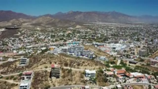 LOS CABOS MEXICO-2020: Footage Of Mountains And Houses Buildings Beautiful