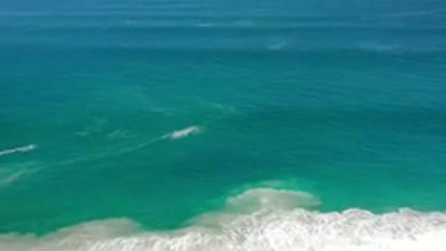 LOS CABOS MEXICO-2020: Beautiful Deeply Blue Ocean Waves Recorded From