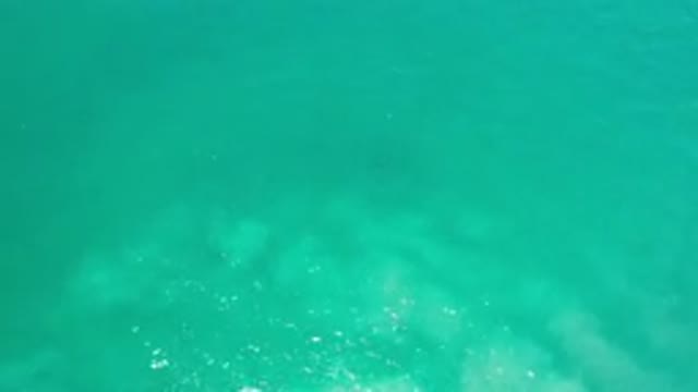 LOS CABOS MEXICO-2020: Gorgeous Green Water Ocean With Sunshines Reflected On