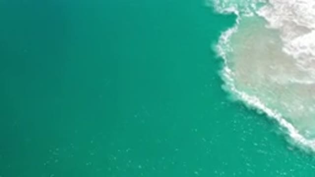 LOS CABOS MEXICO-2020: Aerial View Of Ocean While Waves Are Crashing In Endless