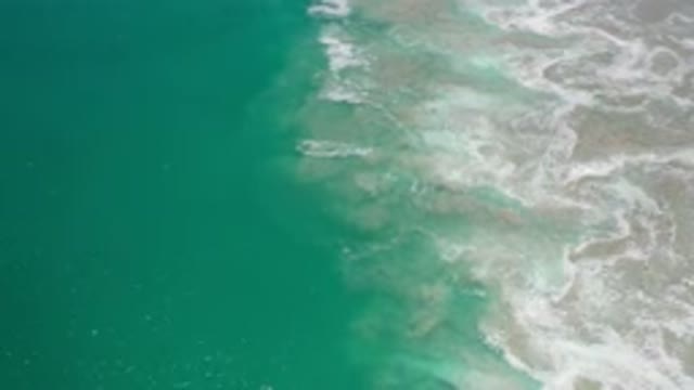 LOS CABOS MEXICO-2020: Waves Of Water Sea Or River Or Ocean Green Color Water