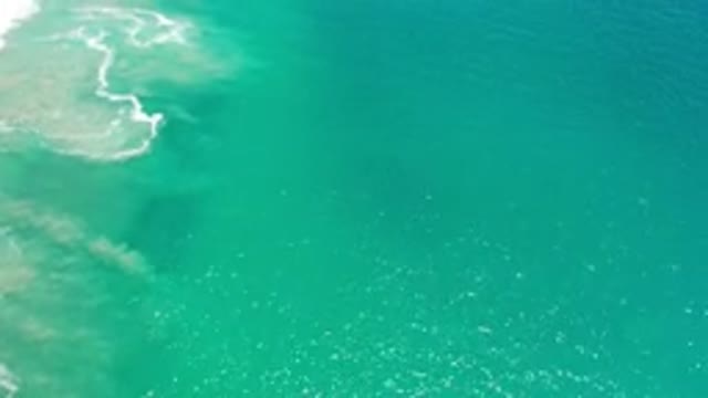 LOS CABOS MEXICO-2020: Blue Green Sea With Cloudy Water to the Left Side