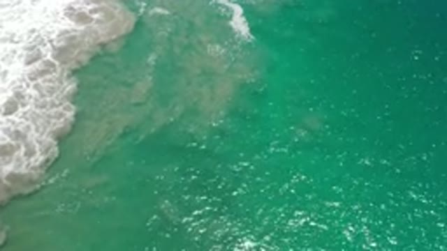 LOS CABOS MEXICO-2020: A Strong Current Is Hitting The Shore The Water Looks