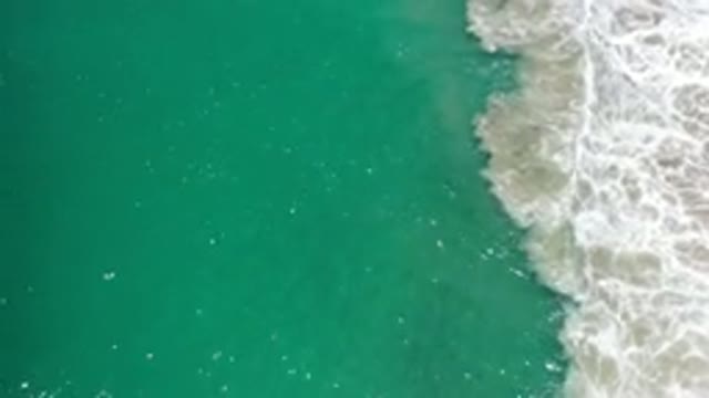 LOS CABOS MEXICO-2020: Aqua Sea With Foamy White Waves Crashing