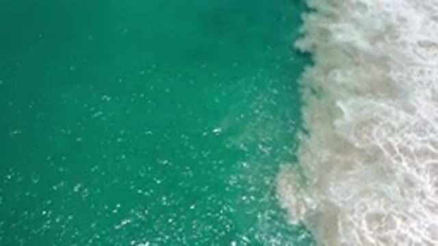 LOS CABOS MEXICO-2020: Aerial Clear And Beautiful Sea With Wave