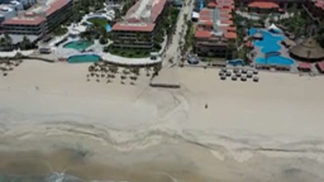 LOS CABOS MEXICO-2020: A Large Set Of Hotels With Large Pools Facing The Sea