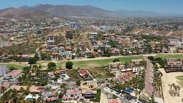 LOS CABOS MEXICO-2020: A City Of Big Houses With An Extensive Lawn And Some
