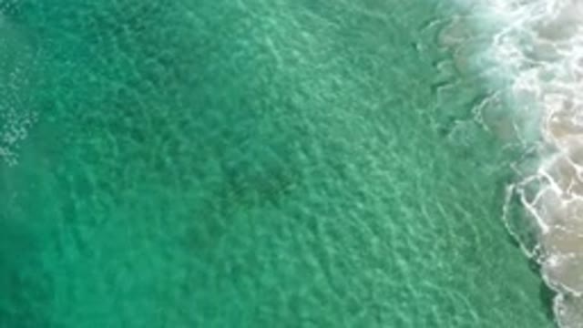 LOS CABOS MEXICO-2020: Gorgeous See-Through Water At Calm Sea With Waves Slowly