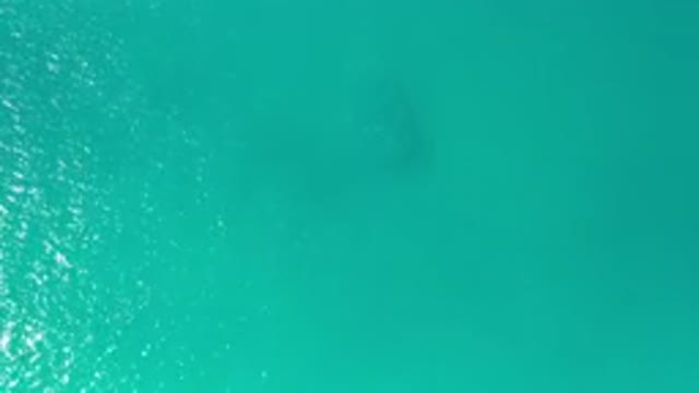 LOS CABOS MEXICO-2020: An Aerial View Of Gorgeous Clear Blue Green Water