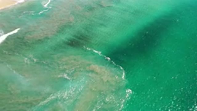 LOS CABOS MEXICO-2020: A Beautiful Sky View Of A Wave Movement In A Seashore