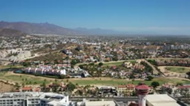 LOS CABOS MEXICO-2020: Aerial View of a Massive Beautiful Park