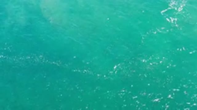 LOS CABOS MEXICO-2020: Turquoise Caribbean Waters Roll Back and Forth Whispering