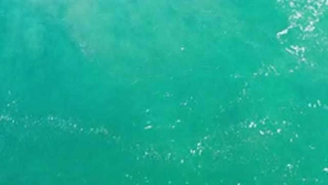 LOS CABOS MEXICO-2020: Blue Cyan Ocean Softly Flowing in a Relaxing and Peaceful