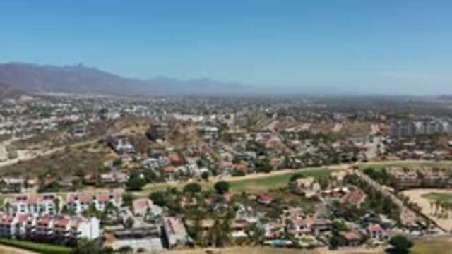 LOS CABOS MEXICO-2020: City With Great Vegetation Between The Houses And Other