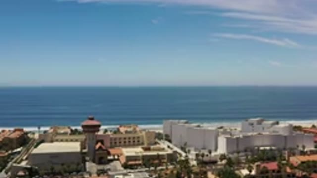 LOS CABOS MEXICO-2020: Aerial View Of Beach With Beautiful Clear Sky And Active