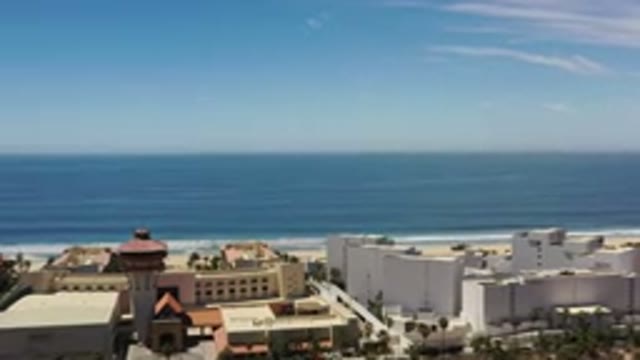 LOS CABOS MEXICO-2020: Aerial View of a Small Town