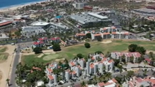LOS CABOS MEXICO-2020: Aerial View Of Buildings And Localities And Beach