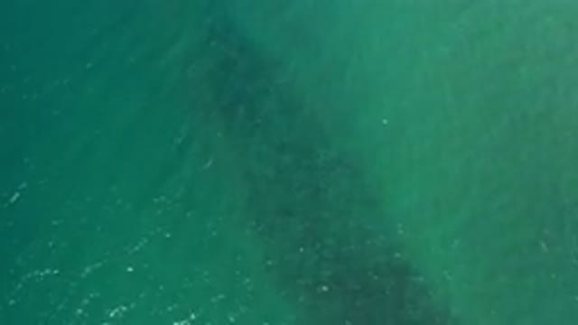 LOS CABOS MEXICO-2020: Aerial View Of Ocean With Splash In Water
