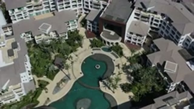 LOS CABOS MEXICO-2020: Close-Up Shot Of The Courtyard Of A Hotel Resort