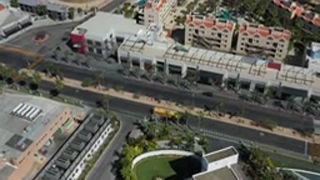 LOS CABOS MEXICO-2020: Streets And Beautiful Condo Building Recorded From The