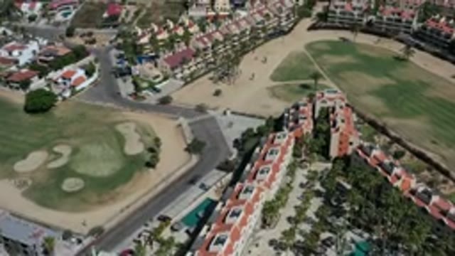 LOS CABOS MEXICO-2020: Top View Of Structured Buildings In A Big City