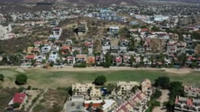 LOS CABOS MEXICO-2020: Houses Streets Trees Flat Land