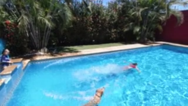 LOS CABOS MEXICO-2020: Man And Their Natural Best Friend Cooling Down Together