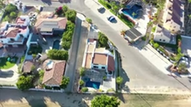 LOS CABOS MEXICO-2020: Aerial View Of An Upper-Middle Class Residential
