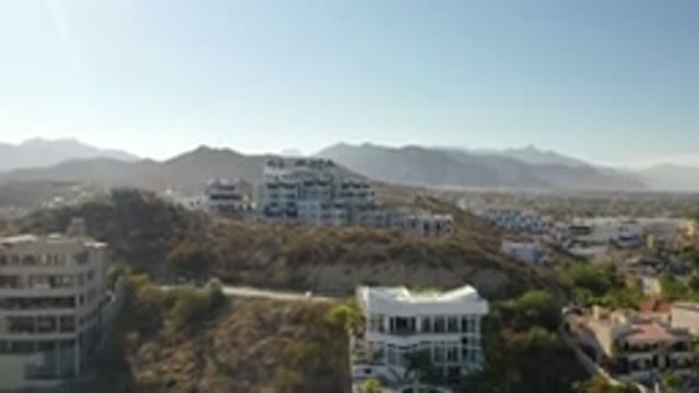 LOS CABOS MEXICO-2020: A Beautiful Mountain Is Surrounded By A Neighborhood