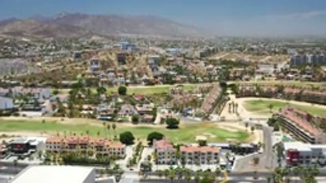 LOS CABOS MEXICO-2020: Flying Camera Captures Many Beautiful Buildings During A