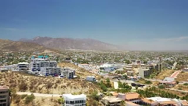 LOS CABOS MEXICO-2020: View Of A Town With Lot Of Building From A Mountain Top