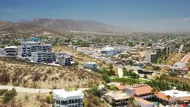 LOS CABOS MEXICO-2020: A Beautiful Mountain Is Surrounded By A Neighborhood