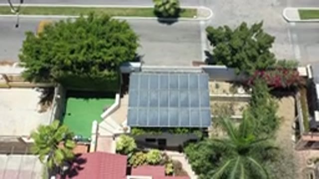 LOS CABOS MEXICO-2020: Beautiful Suburban House Recorded By Drone Camera In The