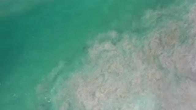 LOS CABOS MEXICO-2020: Sand Flowing In Water