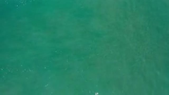 LOS CABOS MEXICO-2020: Wavy Green Water Sea Recorded From Flying Camera In The