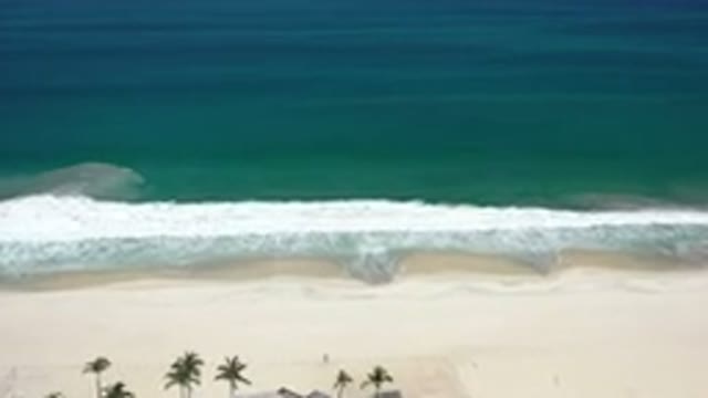 LOS CABOS MEXICO-2020: Side Top Beautiful View Of A Beach With Deep And Green