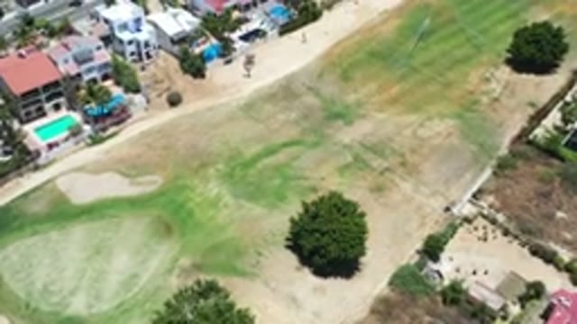 LOS CABOS MEXICO-2020: Sandy Golf Course Showing Signs Of Lack Of Water Due To