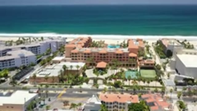 LOS CABOS MEXICO-2020: Ocean Beach Sand Buildings Vacation