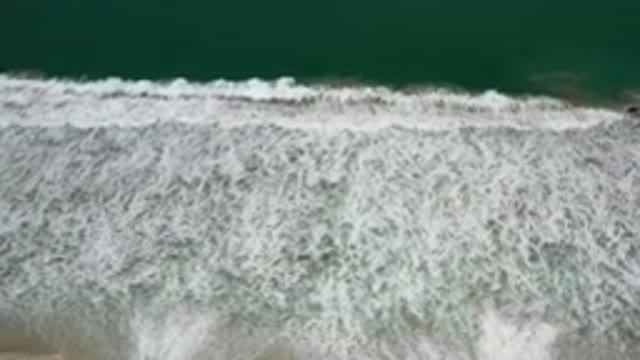 LOS CABOS MEXICO-2020: A View Of The Ocean's Strong Wave Hitting The Shore