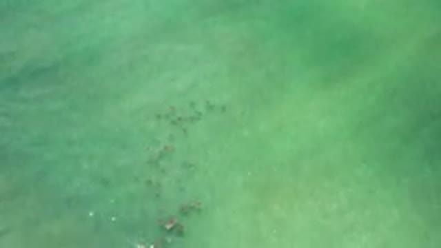 LOS CABOS MEXICO-2020: Sky Light View Of Beautiful Blue Ocean Water