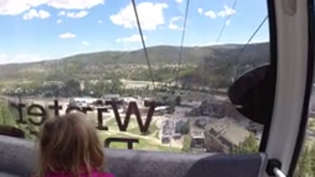 WINTER PARK COLORADO-2019: Hills Robecar Moving View Enjoying Girl Down Of Her
