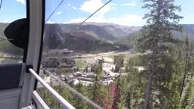 WINTER PARK COLORADO-2019: One Very Happy Little Girl On A Cable Car Ride To The
