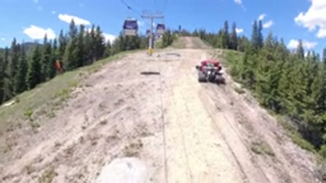 WINTER PARK COLORADO-2019: A Ropeway Cabin Over a Beautiful Hill