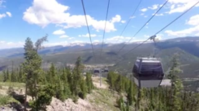 WINTER PARK COLORADO-2019: Chairlift Scenery Up The Mountain