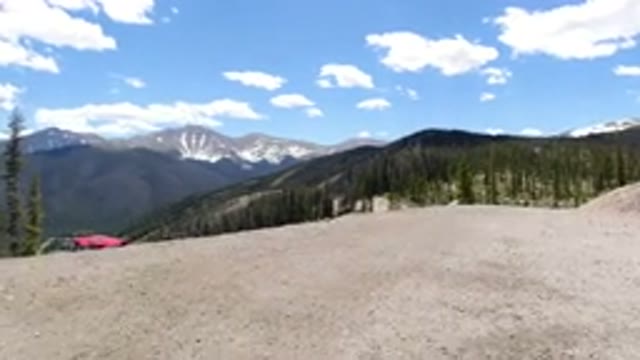 WINTER PARK COLORADO-2019: Beautiful Pine Trees And Mountains On The Background
