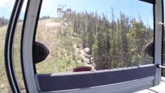WINTER PARK COLORADO-2019: A Beautiful View Of A Pine Valley From The Window Of