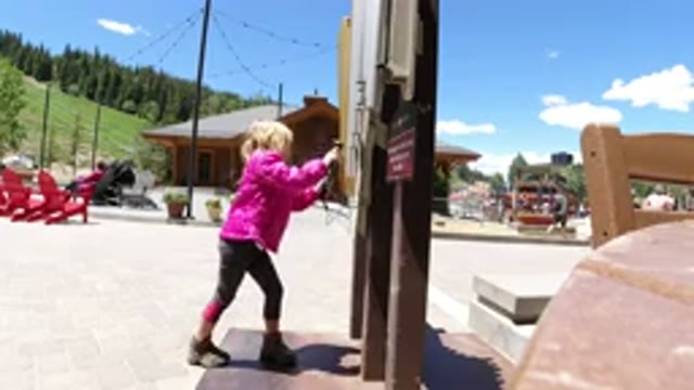 WINTER PARK COLORADO-2019: One Cute Girl Making Noise Around The Board Handling